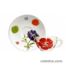 Coffret de 6 tasses et soucoupes th� - 20 cl - diam. 15,3 cm