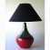 Lampe Pompei Rouge Sylver hauteur 58cm