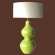 Lampe Salome Vert hauteur 76cm