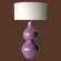 Lampe Salome Violet hauteur 76cm