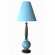 Lampe Lara Bleu hauteur 80cm