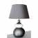 Lampe Galet Platine & Blanc hauteur 56cm
