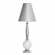 Lampe Lara Argent Blanc hauteur 80cm