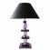 Lampe Paco Violet & Noir hauteur 72cm