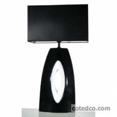 Lampe CyrusNoir & Blanc hauteur 71cm