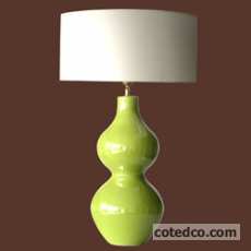 Lampe Salome Vert hauteur 76cm