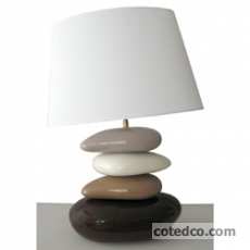 Lampe Galeo Beige & Marron hauteur 61cm