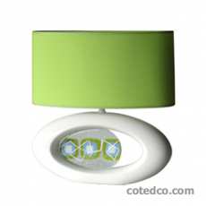 Lampe Sabata Blanc & Vert hauteur 44cm