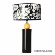 Lampe Duomo Noir & Jaune hauteur 58cm