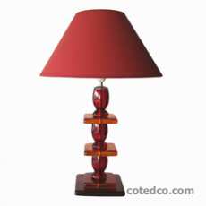 Lampe Paco Rouge & Orange hauteur 72cm