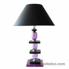 Lampe Paco Violet & Noir hauteur 72cm