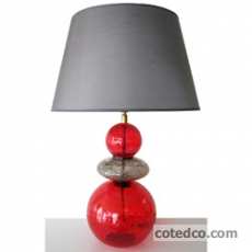 Lampe Cristo Rouge & Beige hauteur 62cm