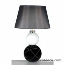 Lampe Cristo Noir & Blanc hauteur 62cm
