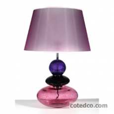 Lampe Cristo Violet & Rose hauteur 62cm