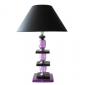 Lampe Paco Violet & Noir hauteur 72cm
