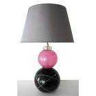 Lampe Cristo Rose & Noir hauteur 62cm