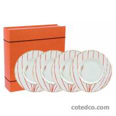 Coffret 4 Assiettes dessert Lotus