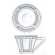 P-Tass caf� 9cl soucoupe ronde