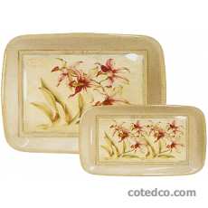 Plat � cake m�lamine - 39x20.5cm