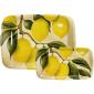 Plat � cake m�lamine - 39x20.5cm - Orchard Lemon