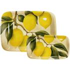 Plat � cake m�lamine - 39x20.5cm - Orchard Lemon