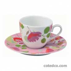 P-Tasse caf� 11cl Fleurs Rose