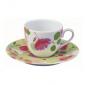 P-Tasse caf� 11cl Fleurs Vert