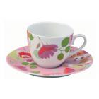P-Tasse caf� 11cl Fleurs Rose