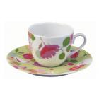 P-Tasse caf� 11cl Fleurs Vert