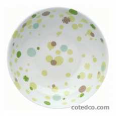 Assiette creuse 175mm Pois Vert
