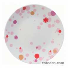 Assiette dessert 215mm Pois Rose