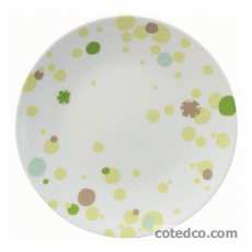 Assiette dessert 215mm Pois Vert