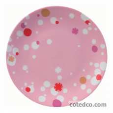 Assiette plate 265mm Pois Rose
