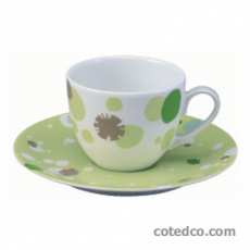 P-Tasse caf� 11cl Pois Vert