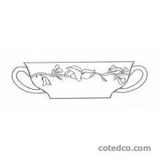 Bol � bouillon + soucoupe -gen�t-