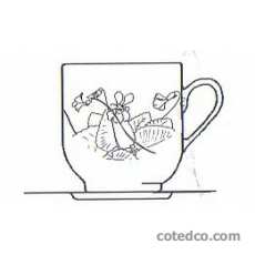 Paire-tasse Caf� Europe -violettes-