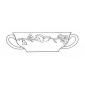 Bol � bouillon + soucoupe -gen�t-