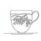 Paire-tasse Caf� -sureau-