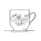 Paire-tasse Caf� Europe -violettes-