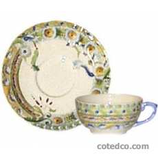 Coffret de 6 tasses et soucoupes th� - 20 cl - diam. 15,3 cm