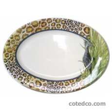 Coffret de 1 plat ovale n� 6 - 37x26 cm