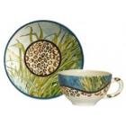 Coffret de 2 tasses et soucoupes d�jeuner - 32 cl - diam. 18 cm