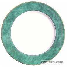 Assiette de pr�sentation 30cm Vert Filet Or