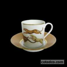 Paire Tasse caf� Gu�pards - 10 cl