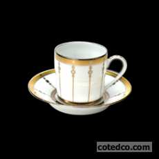 Paire tasse caf� cylindrique