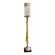 Bougeoir sur pied avec verre ht : 111cm diam 16.5cm
