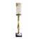 Bougeoir sur pied avec verre ht : 92cm diam 16.5cm