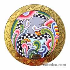 Gu�ridon S Gold  Ht : 53 cm  diam : 35cm