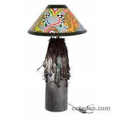 Lampe ( abat-jour large ) ht : 85cm