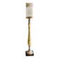 Bougeoir sur pied avec verre ht : 111cm diam 16.5cm